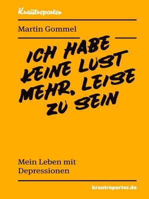 cover image of Ich habe keine Lust mehr, leise zu sein